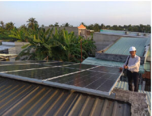 Hệ thống bộ hoà lưới điện mặt trời 3Kwp 8 tấm pin 385wp MONO Chú Châu ở Bình Phong, Tân Mỹ Chánh, Tiền Giang 1 chchau