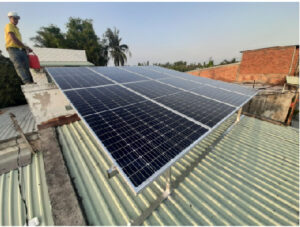 Hệ thống bộ hoà lưới điện mặt trời 3Kwp 8 tấm pin 385wp MONO Chú Châu ở Bình Phong, Tân Mỹ Chánh, Tiền Giang 2 chchau1