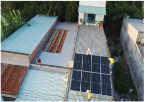 Hệ thống bộ hoà lưới điện mặt trời 3Kwp 8 tấm pin 385wp MONO Chú Châu ở Bình Phong, Tân Mỹ Chánh, Tiền Giang 3 chchau3