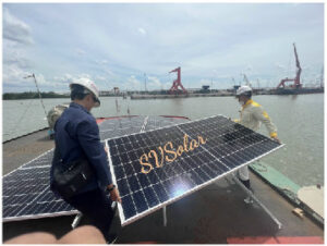 Hệ lưu trữ salan 5Kwp 10 tấm pin Canadian Solar CS3W-450MS(450Wp- MONO)