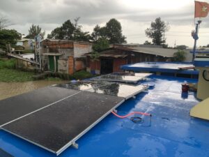 Hệ lưu trữ salan 5kw 6 tấm pin NLMT FIRST SOLAR 440W Anh Tho Phú Hưng Thành phố Bến Tre