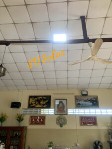 Thi công lắp đặt đèn pha VS300 cho Chùa Trường Quang