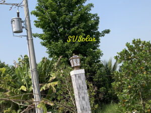 đèn trụ rào NLMT