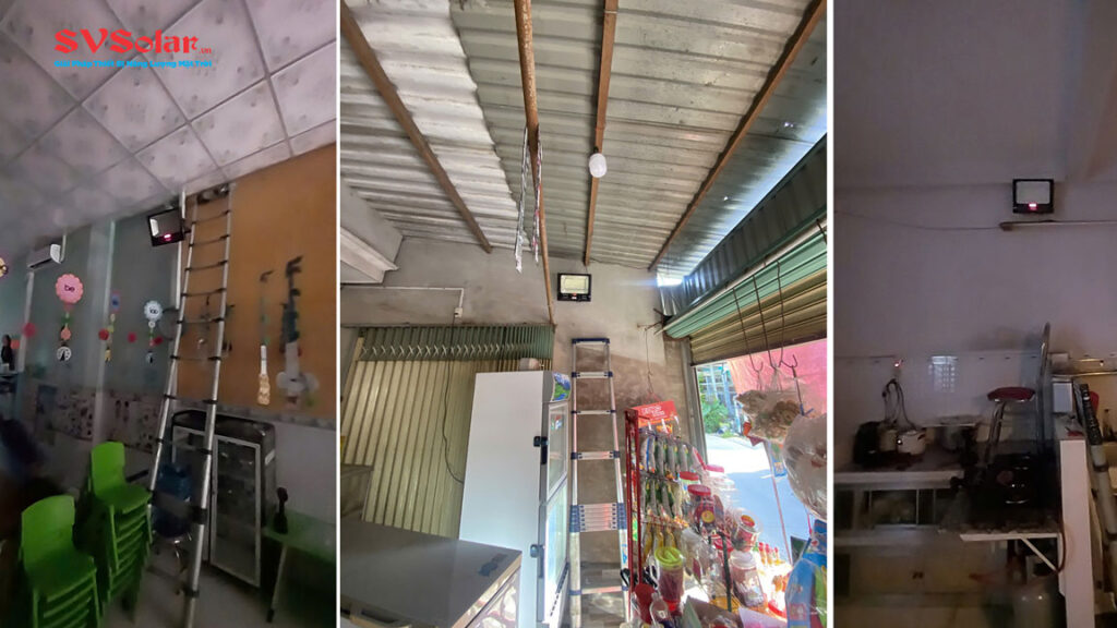 Lắp 6 đèn pha 300W ở Tam Hiệp