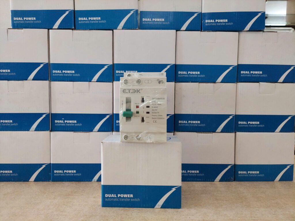 Bộ chuyển mạch 2 nguồn tự động ATS mini ETEK 63A 2P