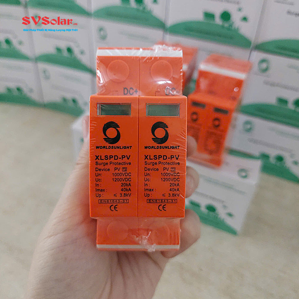 CB chống sét DC XLSPD-PV 1000VDC 40kA 2P