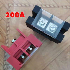 Cọc đồng âm dương 100A - 200A đỏ đen cho thùng pin lithium