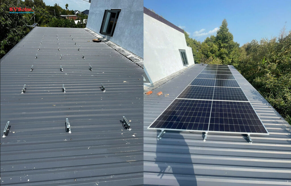  lắp điện mặt trời ở cái bè