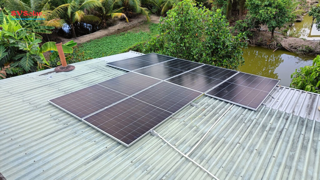 điện mặt trời hybrid có pin lưu trữ ở Cai Lậy