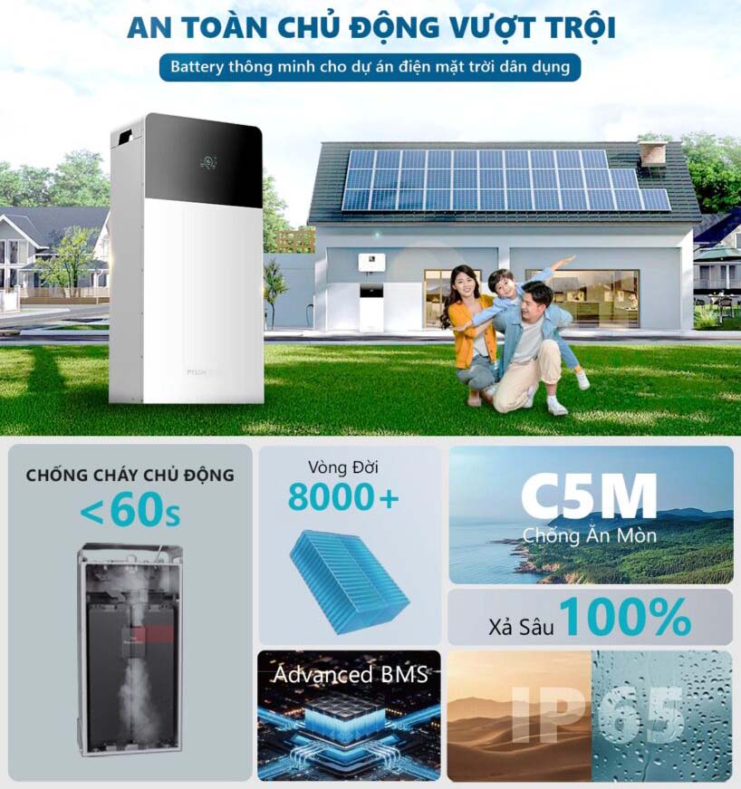 Pin Lithium Pylontech Fidus 16kWh