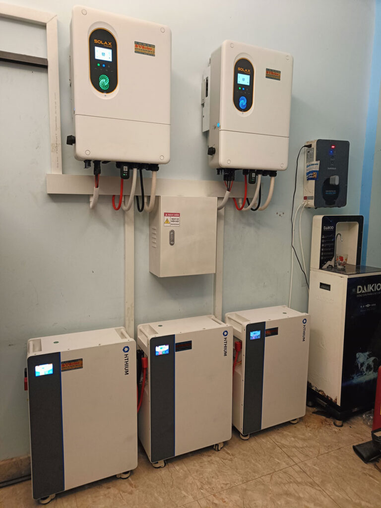 điện mặt trời cà mau 21kwp pin irex 620w pin hithium 16kwh