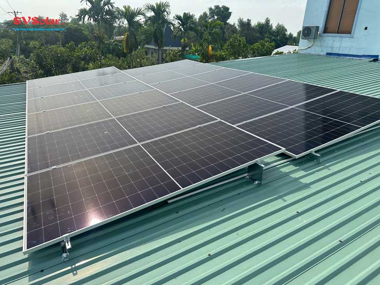 điện mặt trời 7.44Kwp ở Tân Phước - Đồng Tháp