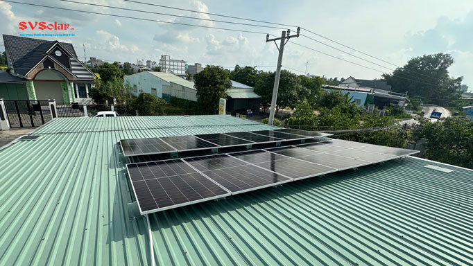 điện mặt trời 7.44Kwp ở Tân Phước - Đồng Tháp